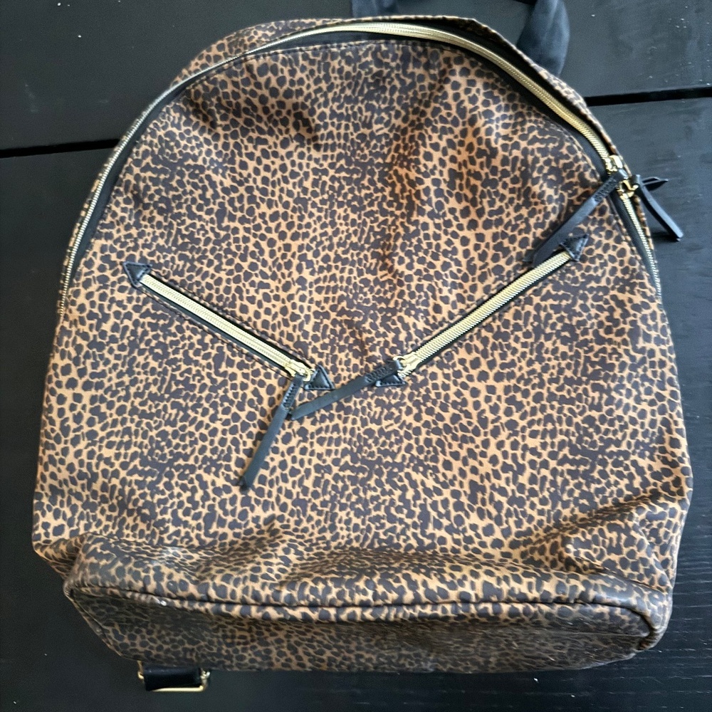 Stella & Dot Leopard Print Backpack - image 1